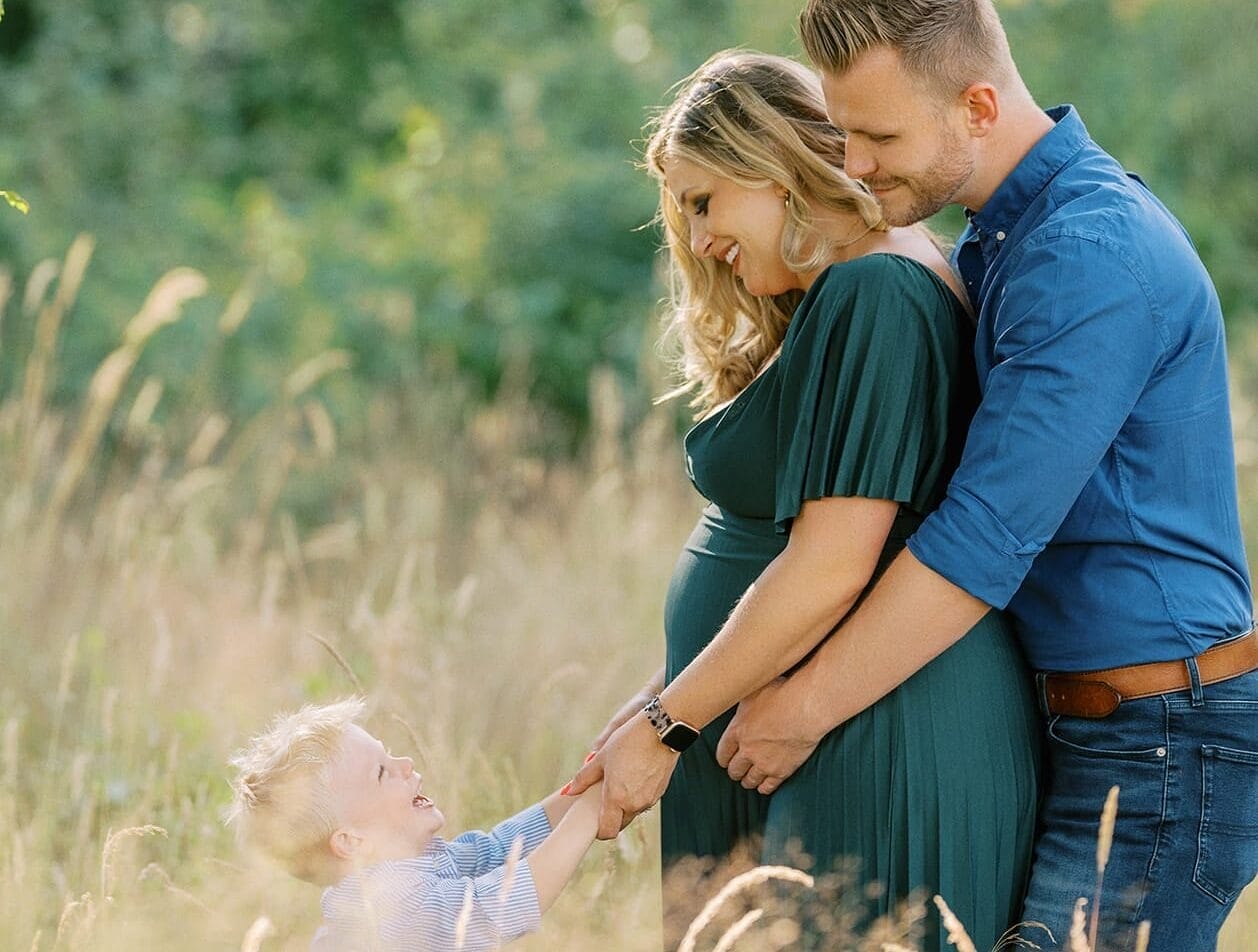 Pregnacy family photoshoot at Clumber Park