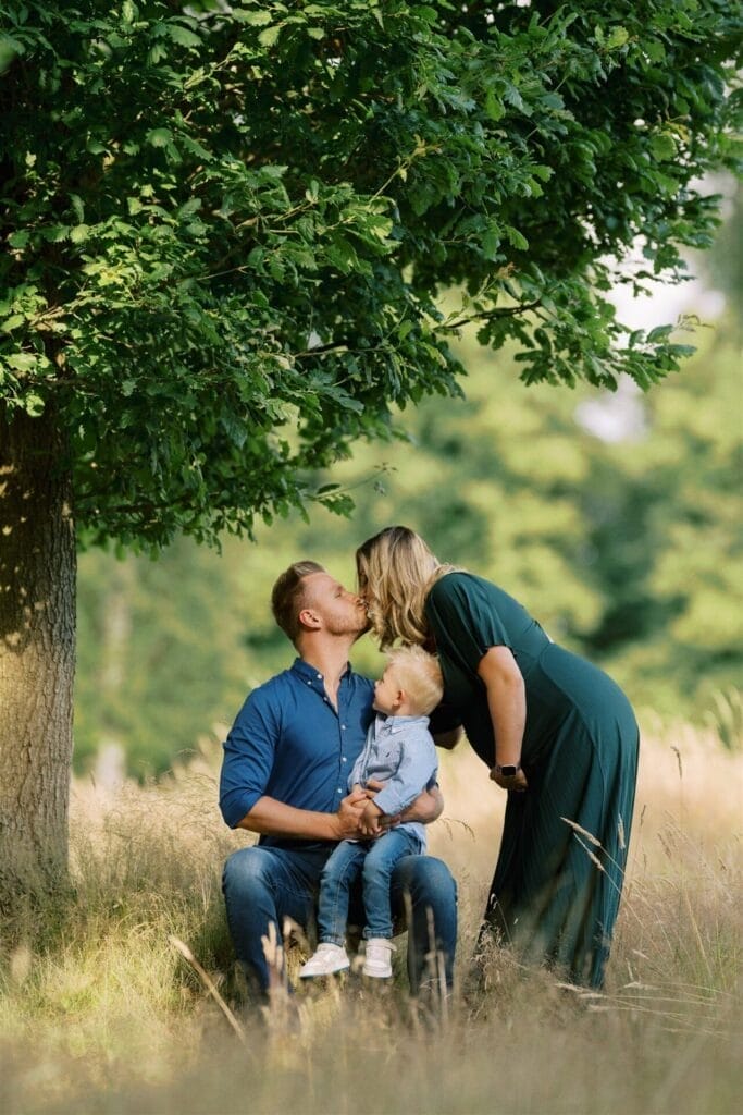 Pregnacy family photoshoot at Clumber Park